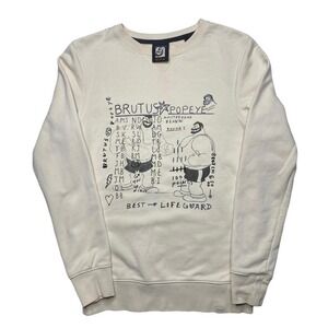 Brutus x Popeye 90th anniversary Scotch and Soda AMS Blauw sweater crewneck‎